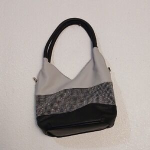 Elegant Black and Gray Women's Handbag